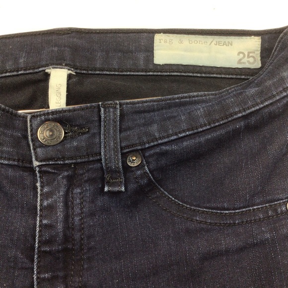 rag & bone dark blue legging jeans - Picture 7 of 9